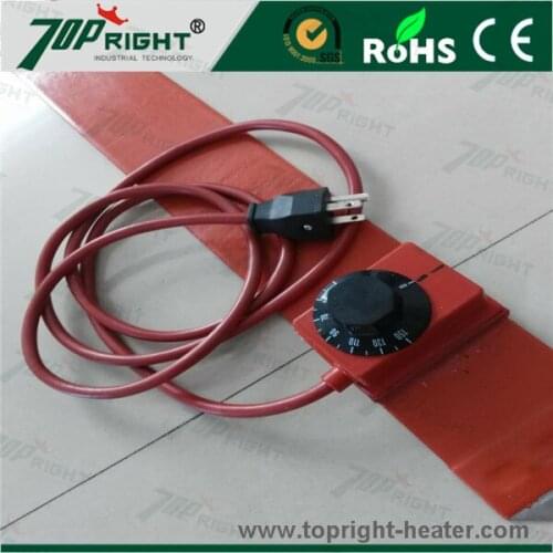 OD580mm 55gallons oil drum heater size 250*1740mm 120v 2000w silicone rubber heater with adjusted thermostat