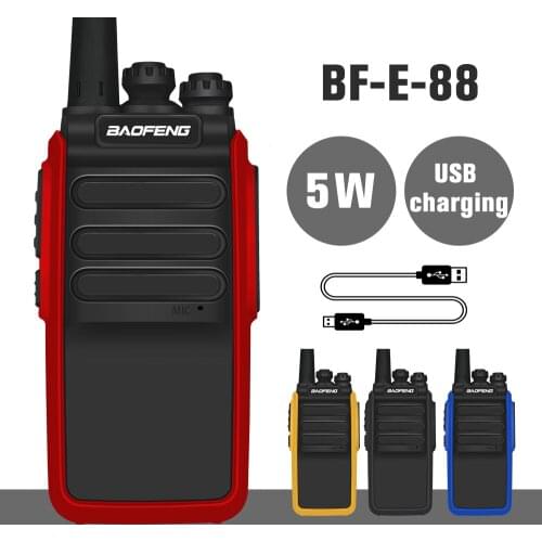 Upgraded Baofeng BF-888S Walkie Talkie BF-E88 5W Two-way radio BF888S Portable CB Radio UHF 400-470MHz Comunicador BF-999S Radio