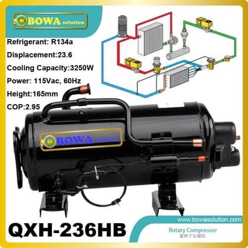 3250W Cooling capacity refrigeration compressor (R134a) installed in bottle cooler