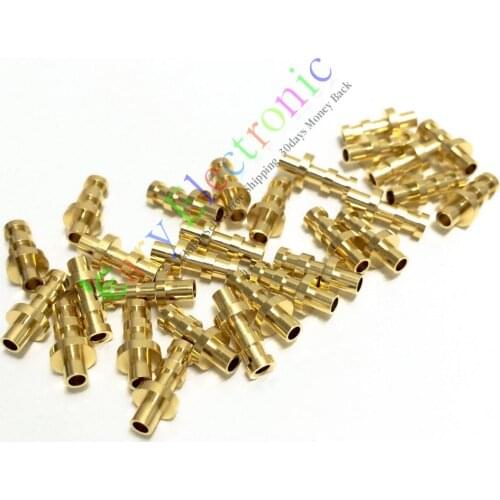 Wholesale and retail 50pc copper plated gold Turret Lug for 2MM Fiberglass Terminal Tag Board Amps free shipping