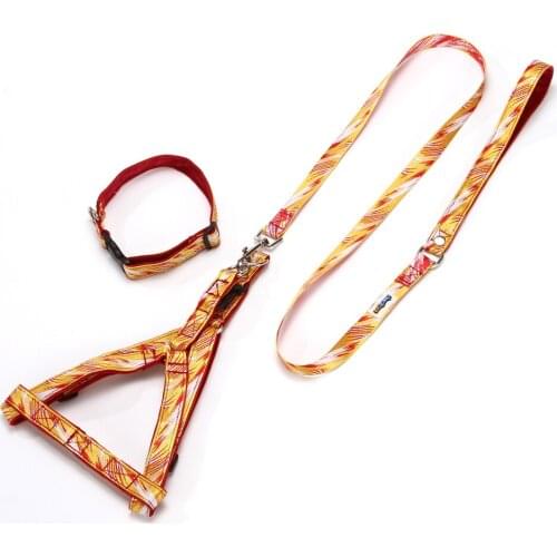 Kaatapet Brand Dog Leash Harness Reflective Adjustable Pet Leash and Harness Set Trainging and Walking for Small Medium Dog