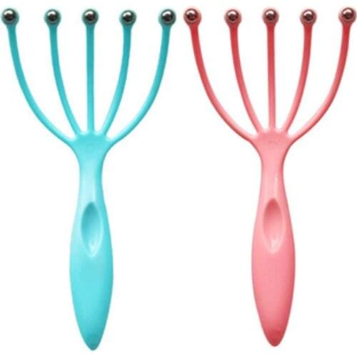 JYTOP Five-finger relaxing massager scalp and neck relieve fatigue steel ball massager