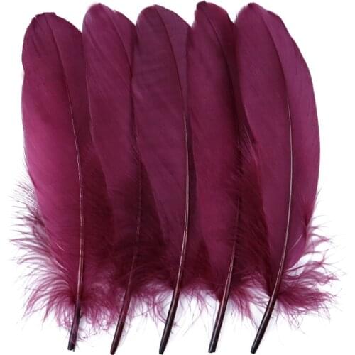 10/50/100pcs Natural Goose feathers Dyed various feather for crafts wedding jewelry party accessories 15-20cm/6-8 inch