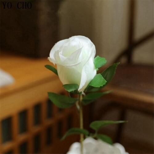 YO CHO Fresh rose Artificial Flowers Real Touch rose Flowers, Home decorations for Wedding Party or Birthday
