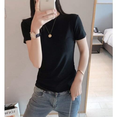Sexy V-Neck Tops Short Sleeve T-shirt Ladies Clothings S-3XL 2021 High Quality Summer T Shirt Women y2k Casual Womens Tee Shirts