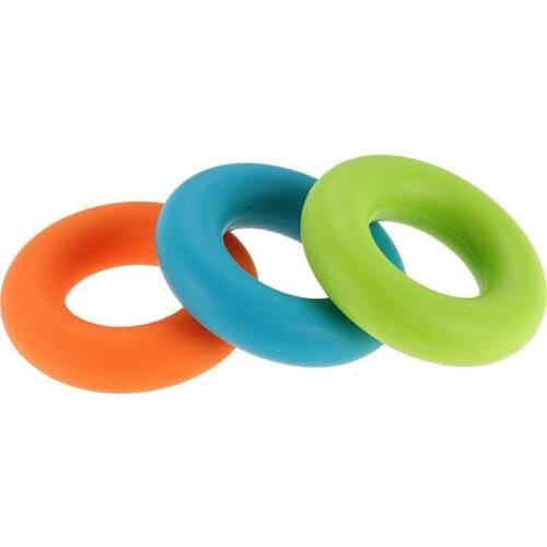 Silica Gel Hand Grip Ring Men Women Gym Fitness Finger Heavy Exerciser Ball Strength Muscle Recovery Gripper Trainer