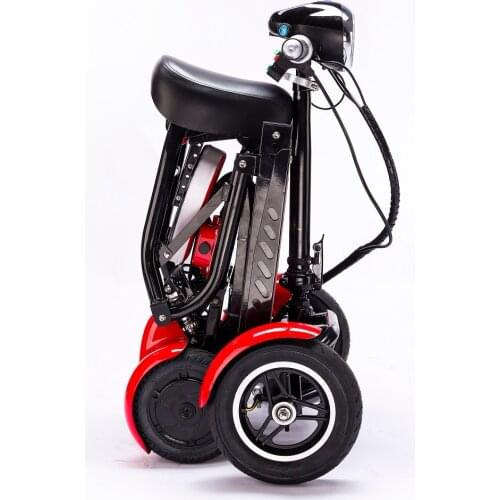 36V lithium ion battery 4 wheel folding mobility scooter new mini adult portable foldable scooter electric bicycle