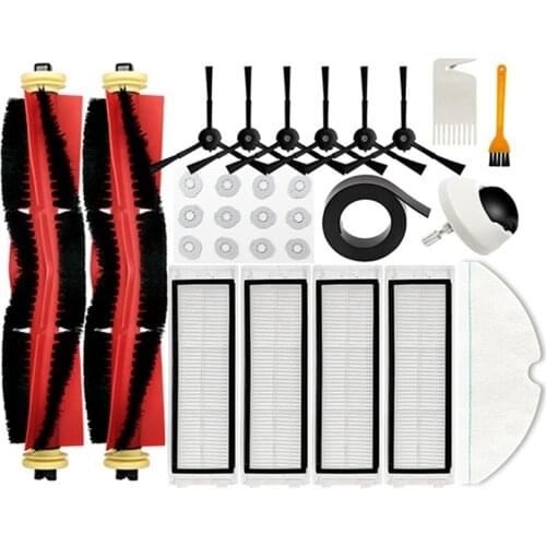 TOP!-HEPA Filter Main Brush Mop Cloth Side Brush for XiaoMi Roborock T7Pro T6 P50 S50 Vacuum Parts