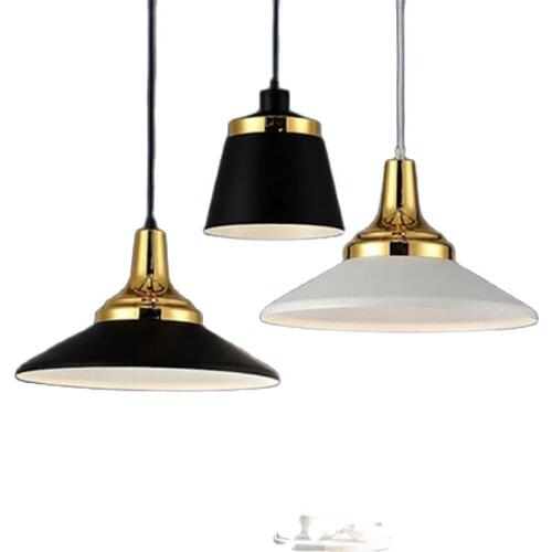 Vintage Loft Industrial Black Iron Metal Suspension For Foyer Bed Room Dining Room Apartment Iron Drop Light 2495