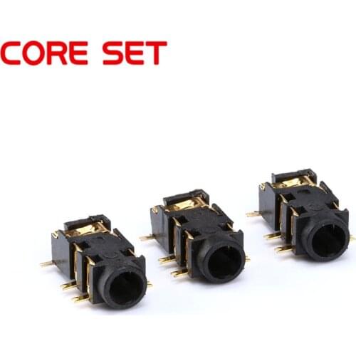 10PCS/Lot 3.5mm Headphone Jack PJ-327A Audio Jack 5 Pin SMD SMT MP3 Accessories PJ-327A High Quality