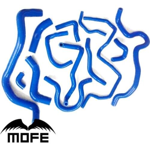 13PCS Original Logo Heater Radiator Silicone Hose Kit For Bora Golf 1.8T MK4 98-04 Red Purple Pink Yellow Black Blue