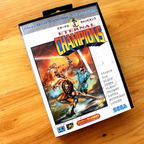 Eternal Champions 16 Bit SEGA MD Game Card With Retail Box For Sega Mega Drive For Genesis