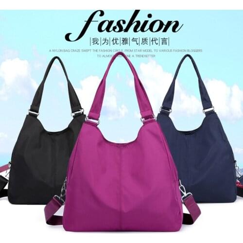 2019 New Style WOMENS Bag Simple Nylon Bags Bulk Waterproof Cloth Bag tong qin bao Shoulder Handbag