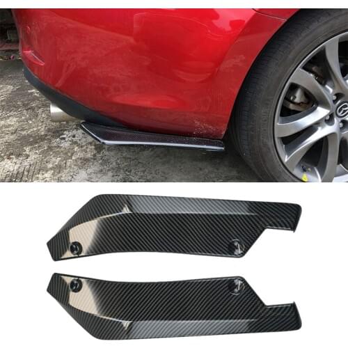 Car Rear Bumper,2PCS of Universal Rear Trunk Lip Splitters Diffuser Decorative Protection Winglets Side Skirt Extensions
