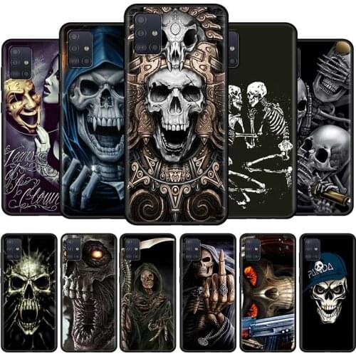 Grim Reaper Skull Case For Samsung Galaxy A51 A21S A71 A31 A52 A41 A11 A72 A32 A42 5G A01 A91 A12 A02 Cell Phone Soft Cover
