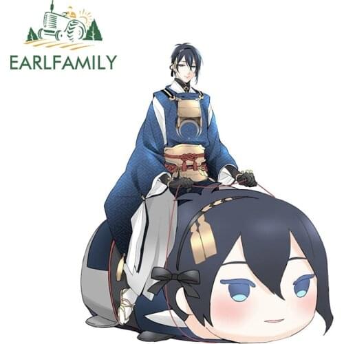 EARLFAMILY 13cm x 11m for Touken Ranbu Online Car Stickers Sunscreen Anime Decals Scratch-Proof Bumper Refrigerator Decoration