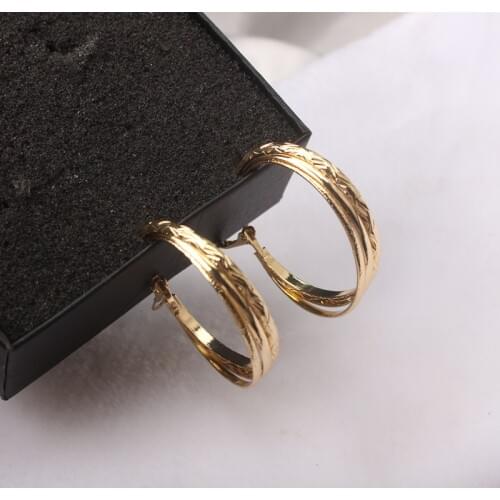 Irregualr Metal Hoop Earrings for Women trend fashion Unusual earrings aretes de mujer gold color earrings for women 2021