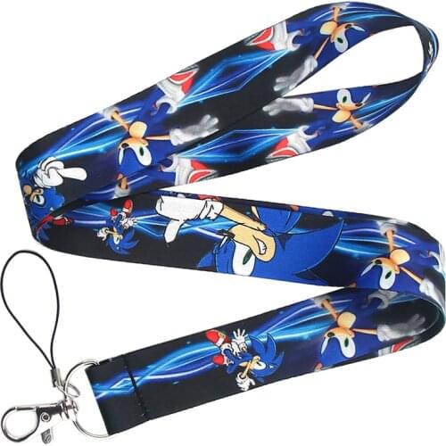 JF813 Cute Animal Game Lanyard Keychain Cartoon Cell Phone Lanyard Women Strap Neck Lanyards for ID Card Keys Gifts