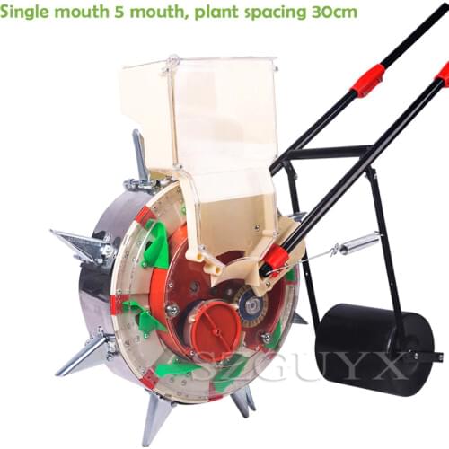 Multi-function hand-push seeder, corn, cotton, soybean peanut planter, film-pressing machine, seed planting tool