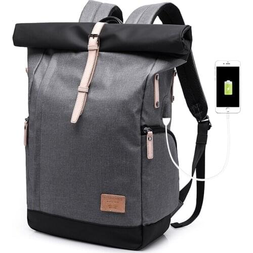 Brand Men travel Bag College Casual School Backpack Male School Bags with USB 15.6 Laptop Backpacks Mochila knapsack Schoolbag