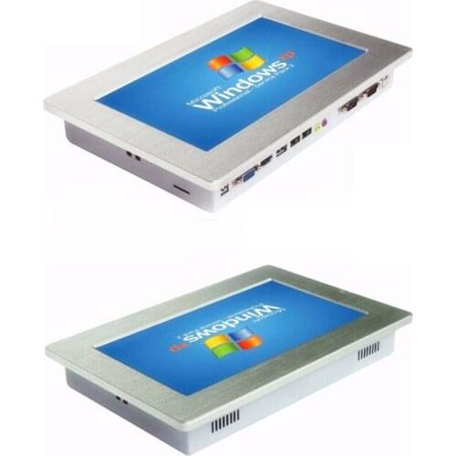 Low Price IP65 10.1 inch LED Panel All In One Touch Screen PC Industrial LCD Display With 2 USB 2 RS232 Optional RS485 RS422