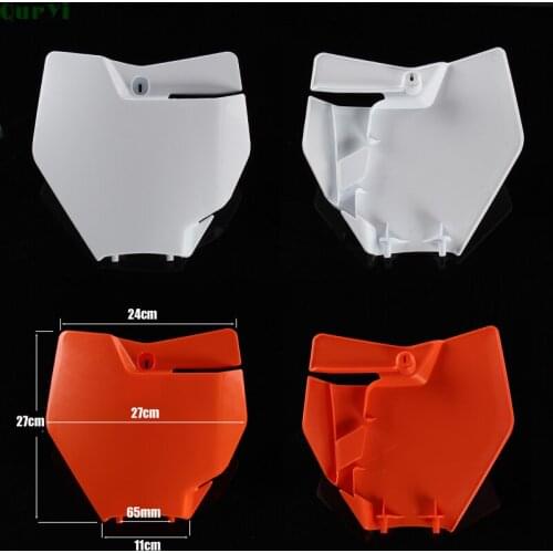 New Motorcycle Plastic Front Number Plate Name Cover for 250/350/450 SX-F/XC-F And 125/150 SX 2016-2017 Motocross Enduro