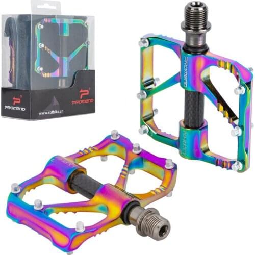 Bicycle Pedal Carbon Axle Tube 3 Bearing Pedal Aluminum Alloy Cnc Non-slip Accessories Mountain Bike Colorful Pedal