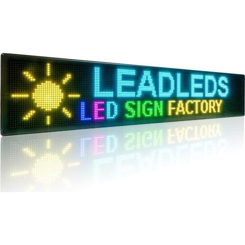 Full Color Video Outdoor Led Screen Advertising Display Signboard Smart Version Business Sign 2.56 Meters