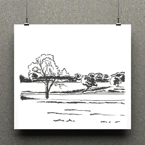 AZSG Tree Thick growth of grass Clear Stamps For Scrapbooking DIY Clip Art /Card Making Decoration Silicone Stamps Crafts