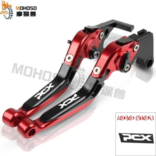 Motorcoss PCX 125 150 Brake Lever For HONDA PCX 125 PCX125 PCX 150 PCX150 Motorcycle Aluminum CNC adjustable Brake Clutch Levers