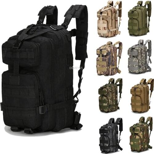 Outdoor Military Rucksack Camouflage Tactical Hunting Hiking Army Backpack Waterproof Cs Climbing Trekking Fishing Airsoft Bags