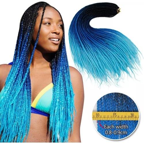 Crochet Hair for Braids 24 Inches Box Braids 22 Roots/pack 100 Gram Ombre Twist Braiding Hair Heat Fiber Bulkt Braids for Hair