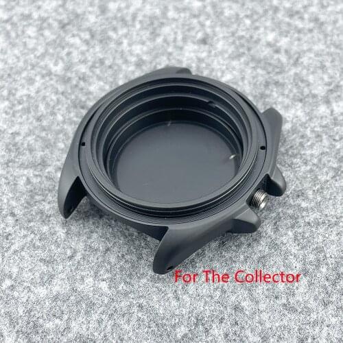 High Quality Matte Black SKX007/SRPD Watch Case 30ATM Crown at 3 Mod Parts Case Back 316L Stainless Steel