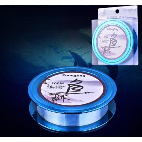 WALK FISH Fishing Line 100M Nylon Super Strong Japan Invisible Fishing Thread Wear-Resistant Monofilament Fishing Wire Tackle