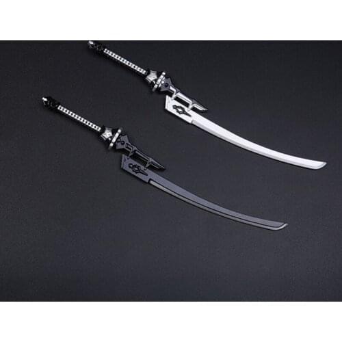 2 Colors 1/6 Scale Cosplay Female Weapon Women Neil 2B Sister Double Knife Alloy Katana Model For 12" Action Figures Body Toy