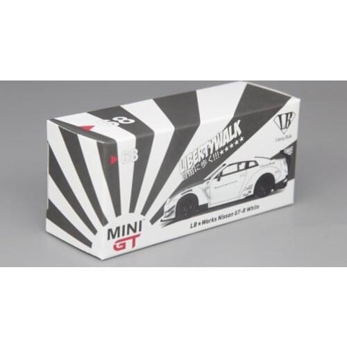 1:64 2019 NISSAN GT-R WHITE 68 Metal Diecast Alloy toy cars Model Vehicles For Children Boys gift hot