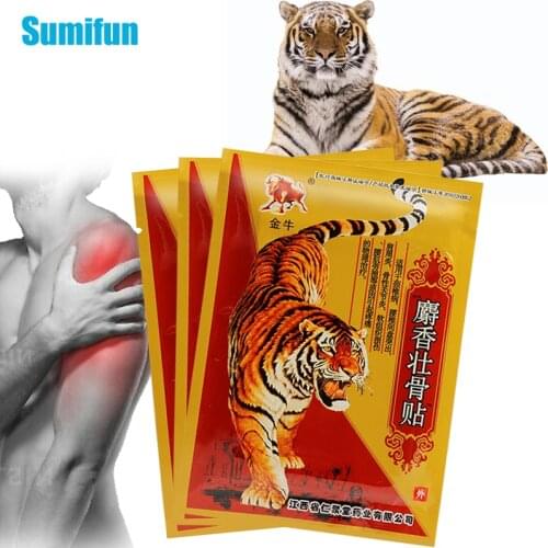 24pcs/3bags Tiger Balm Effective Joint Analgesic Stickers Arthritis Rheumatoid Pain Relief Patches Muscle Sprain Plasters C2213