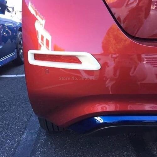 Accessories Exterior For Nissan Leaf 2017 2018 2019 ABS Chrome Rear Foglight Cover Trim Molding Car Tail Fog Lamp Styling Frame