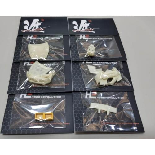 TM Model 1/64 Resin Racing Car Auto Parts Diecast DIY Toy for Professional: 86 Rocket Bunny V1 V2 Tail Cover Wheel Brow