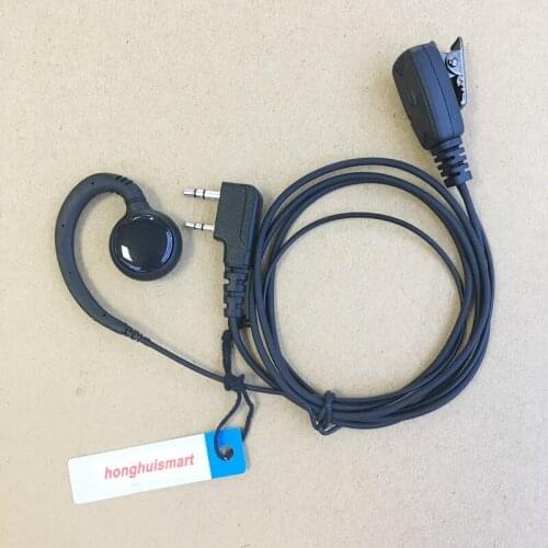 C earbud headphone K plug 2pins for Kenwood,Baofeng UV5R,888S,UV82,Wouxun,Puxing,TYT,Linton,Quansheng etc walkie talkie