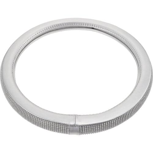 Diamond-inlaid Steering Wheel Cover Auto Steering Wheel Case Car Accessory