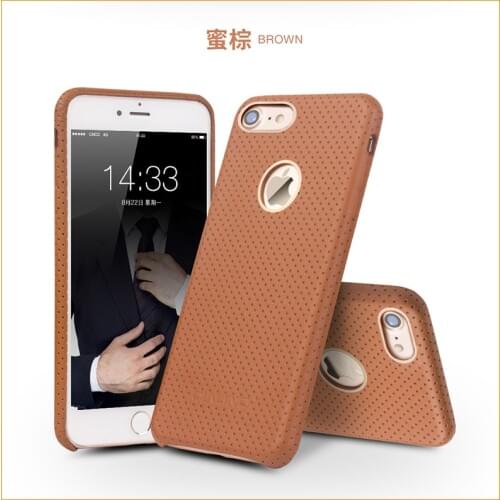 Full grain leather business cover for iphone6 4.7'' Qialino brand Genuine natural cow skin case for iphone 6 6s plus 5.5