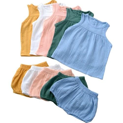 Children Summer Clothing Set 6M To 48Month Baby Shirt +Shorts 2pcs Set Cotton Casual Toddler Kids Boys Summer Sets Clothes