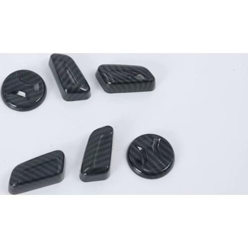 For Hyundai Tucson NX4 2021 2022 ABS Carbon Fiber Pattern Seat Adjustment Button Panel Trim Interior Accessory