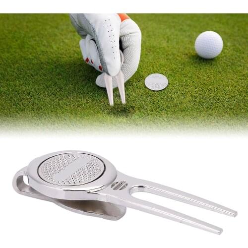 Golf Marker Pitch Mark Green Divot Repair Tool Golf Accessories Pitchfork Golf Training Aids Green Fork Free Shipping