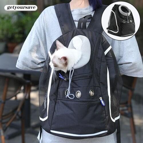 Cat Carrier Bag Backpack Small Dog Carriers Travel Transport Bags Outdoor Portable Oxford Mesh Pets Puppy Kitten Backpack Bag