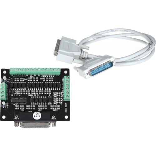 Hot Sell! CNC Wantai Stepper Motor Driver 6 Axis Interface Board ( Breakout Board DB25) Adapter Milling Engraver Laser Printer