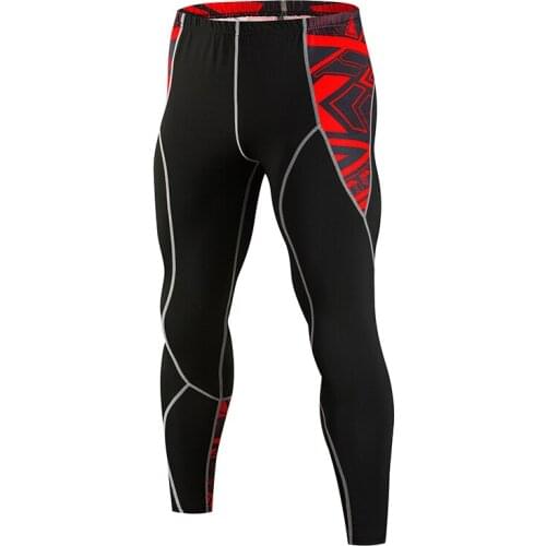 Men compression tights Leggings Run jogging sport Trousers Gym Fitness workout male MMA fitness Quick dry running pants