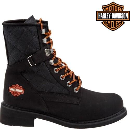 Harley Davidson Boots For Men original NEW WORKER Black Nubuck winter thick bottom waterproof comfortable casual motorcycle Boots