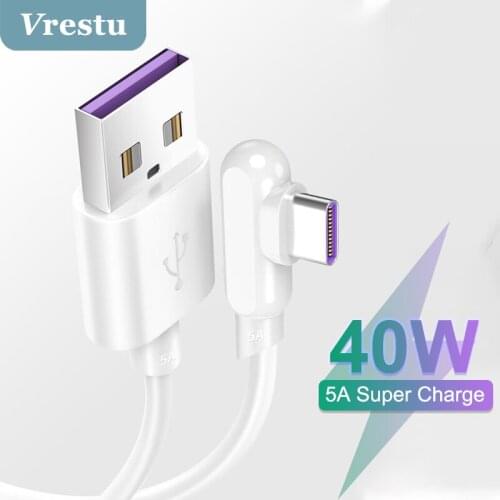 5A Type-C Cable Original Super Fast Charging USB C Kabel for Redmi 10X Huawei P50 Pro Mate 40 Pro Honor V10 20 Tipo C Data Cord